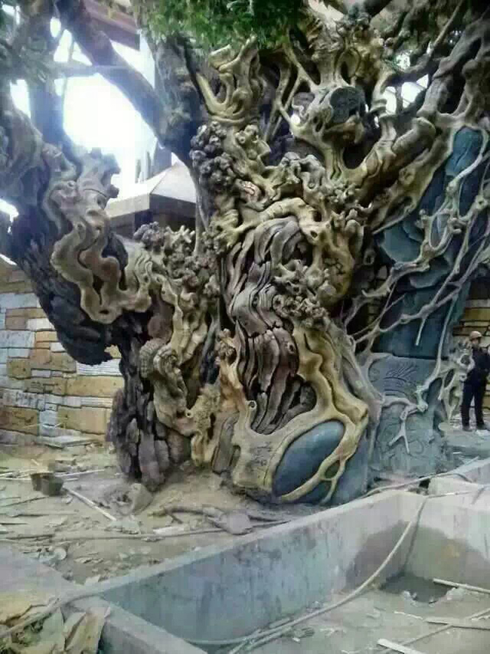 仿石仿木假山